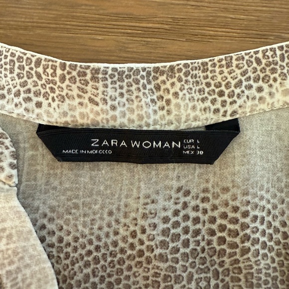 Zara Blouse - Sheer & Printed - Picture 3 of 4